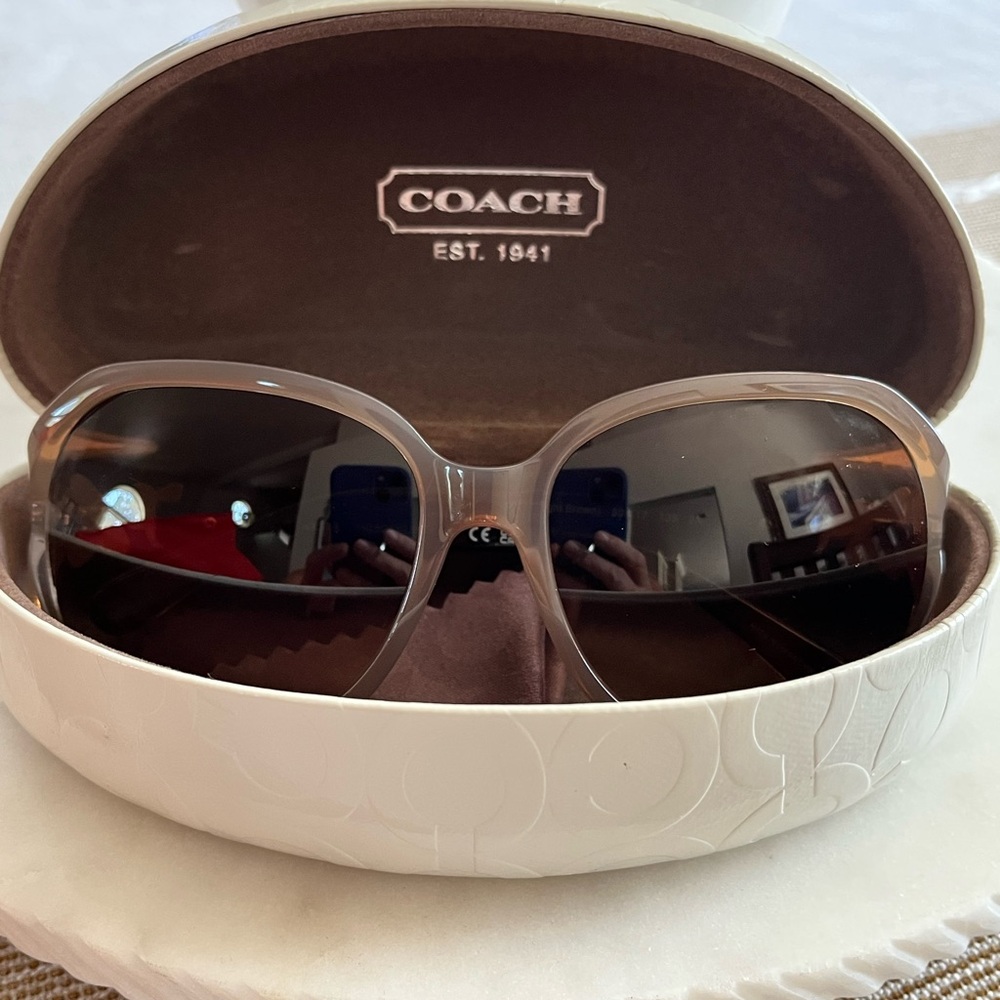 Coach Brown Sunglasses with Protective Case